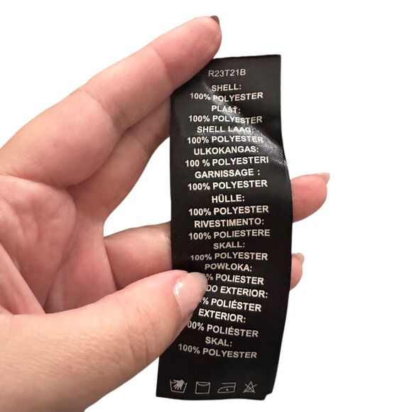 ANDREA IYAMAH Vana Printed Satin Button Down Medium - Picture 7 of 7